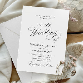 Elegante eenvoudige kalligrafie minimalistische br kaart