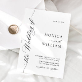 Elegante eenvoudige kalligrafie minimalistische br kaart