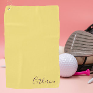 Elegante Eenvoudige Klasse Moderne Monogram Golfer Golfhanddoek