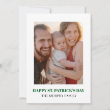 Elegante Eenvoudige Klaver Foto St. Patrick's Dag