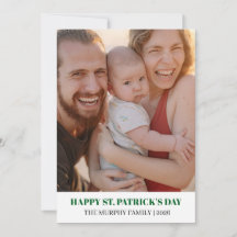 Elegante Eenvoudige Klavertje Foto St. Patrick's D