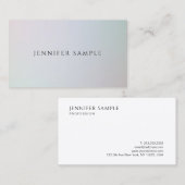 Elegante eenvoudige kleurrijke achtergrond moderne visitekaartje (Voorkant / Achterkant)