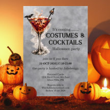Elegante Eenvoudige Kostuums Cocktails Halloween F