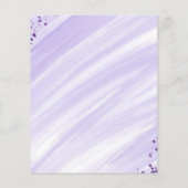 Elegante eenvoudige lavendel stijl Bedankt invoege (Achterkant)