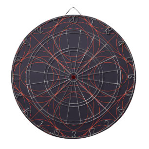 Elegante, eenvoudige, levendige, moderne lijnpatro dartbord