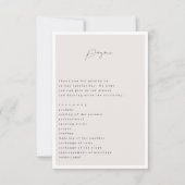 Elegante Eenvoudige Lijn met Kunstbloemen & Rand (Voorkant)