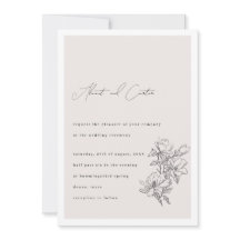 Elegante Eenvoudige Lijn met Kunstbloemen & Rand