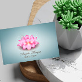 Elegante eenvoudige lotusbloem visitekaartje