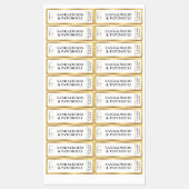 Elegante Eenvoudige Lux Gouden Grens Tamper Proof  Labels (Vel)