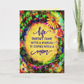 Elegante Eenvoudige Mam Grappige Quote Moederdag Kaart (Voorkant)