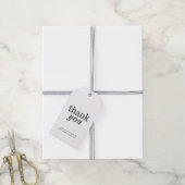 Elegante eenvoudige minimale dank u cadeaulabel (Met Touw)