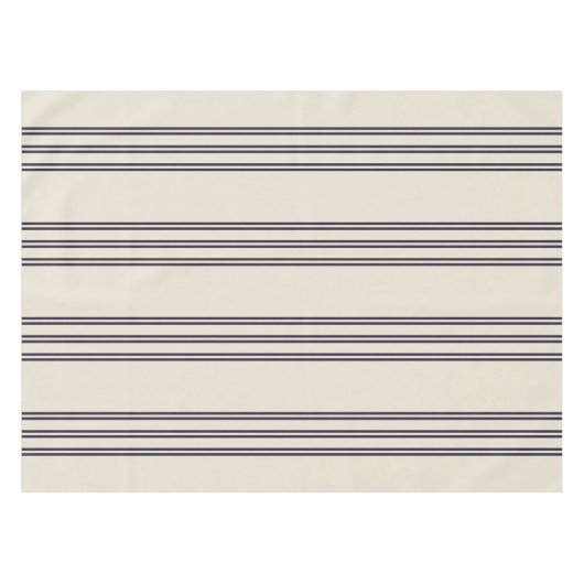 ELEGANTE EENVOUDIGE MINIMALISTISCHE AEGEAN STRIPE  TAFELKLEED (Voorkant (Horizontaal))