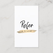 Elegante eenvoudige minimalistische bedrijf Logo Aanbevelingskaartje (Voorkant)