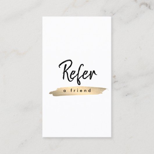 Elegante eenvoudige minimalistische bedrijf Logo Aanbevelingskaartje (Voorkant)