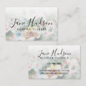 Elegante eenvoudige minimalistische bewerkbare vis visitekaartje (Voorkant / Achterkant)