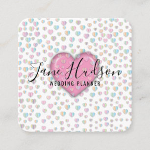 Elegante Eenvoudige Minimalistische Bewerkbare Zak Vierkante Visitekaartje