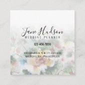 Elegante Eenvoudige Minimalistische Bewerkbare Zak Vierkante Visitekaartje (Achterkant)