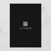 Elegante eenvoudige minimalistische bruiloft detai informatiekaartje (Achterkant)