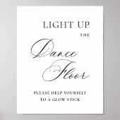 Elegante Eenvoudige Minimalistische Dans Fee Weddi Poster (Voorkant)