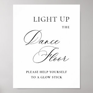 Elegante Eenvoudige Minimalistische Dans Fee Weddi Poster