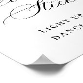 Elegante Eenvoudige Minimalistische Glow Sticks Tr Poster (Hoek)