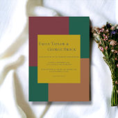 Elegante Eenvoudige Minimalistische Kleurrijke Mod Kaart