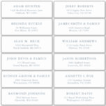 Elegante eenvoudige minimalistische moderne adresl sticker<br><div class="desc">Eenvoudig te personaliseren,  namen en adressen / stickers met het label voor het verzendadres van een bruiloft voor gasten.</div>