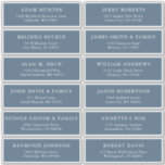 Elegante eenvoudige minimalistische moderne adresl sticker<br><div class="desc">Eenvoudig te personaliseren,  namen en adressen / stickers met het label voor het verzendadres van een bruiloft voor gasten.</div>