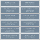 Elegante eenvoudige minimalistische moderne adresl sticker (Voorkant)