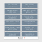 Elegante eenvoudige minimalistische moderne adresl sticker (Vel)