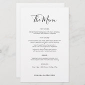 Elegante eenvoudige minimalistische moderne bruilo (Voorkant / Achterkant)