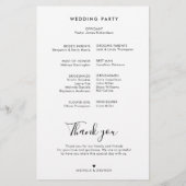 Elegante eenvoudige minimalistische moderne bruilo (Achterkant)