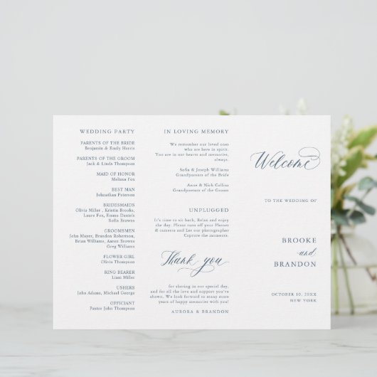 Elegante eenvoudige minimalistische moderne bruilo (Staand voorkant)