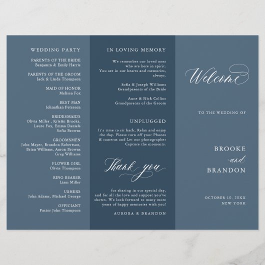 Elegante eenvoudige minimalistische moderne bruilo (Voorkant)