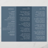 Elegante eenvoudige minimalistische moderne bruilo (Achterkant)