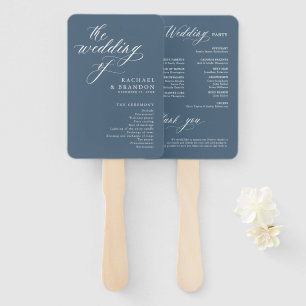 Elegante eenvoudige minimalistische moderne bruilo handwaaier