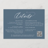 Elegante eenvoudige minimalistische moderne bruilo informatiekaartje (Voorkant)