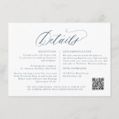 Elegante eenvoudige minimalistische moderne bruilo informatiekaartje (Voorkant)