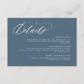 Elegante eenvoudige minimalistische moderne bruilo informatiekaartje (Voorkant)