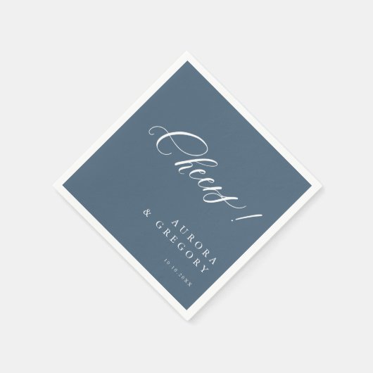Elegante eenvoudige minimalistische moderne bruilo servet (Hoek)