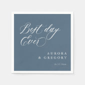 Elegante eenvoudige minimalistische moderne bruilo servet (Voorkant)