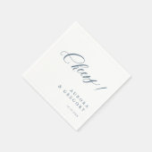 Elegante eenvoudige minimalistische moderne bruilo servet (Hoek)