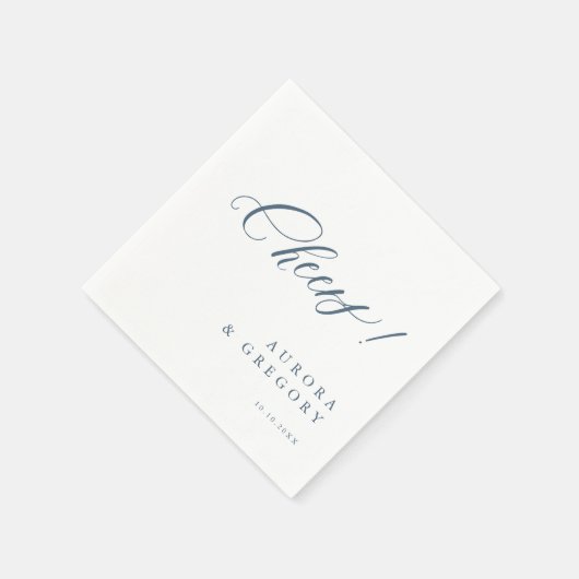 Elegante eenvoudige minimalistische moderne bruilo servet (Hoek)