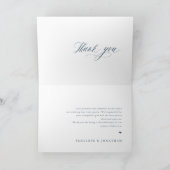 Elegante eenvoudige minimalistische moderne leiste bedankkaart (Binnen)