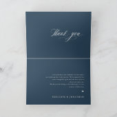 Elegante eenvoudige minimalistische moderne leiste bedankkaart (Binnen)