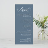 Elegante eenvoudige minimalistische moderne leiste menu (Staand voorkant)