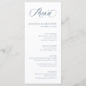 Elegante eenvoudige minimalistische moderne leiste menu (Voorkant)