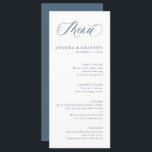 Elegante eenvoudige minimalistische moderne leiste menu<br><div class="desc">Eenvoudige minimalistische Dusty blauwe leisteen bruiloft menu. Vind meer bijpassende design en variaties van mijn "blissweddingpaperie" winkel. En neem gerust contact met me op voor verdere aanpassing of overeenkomende items.</div>