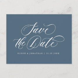 Elegante eenvoudige minimalistische moderne save t briefkaart