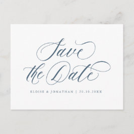 Elegante eenvoudige minimalistische moderne save t briefkaart